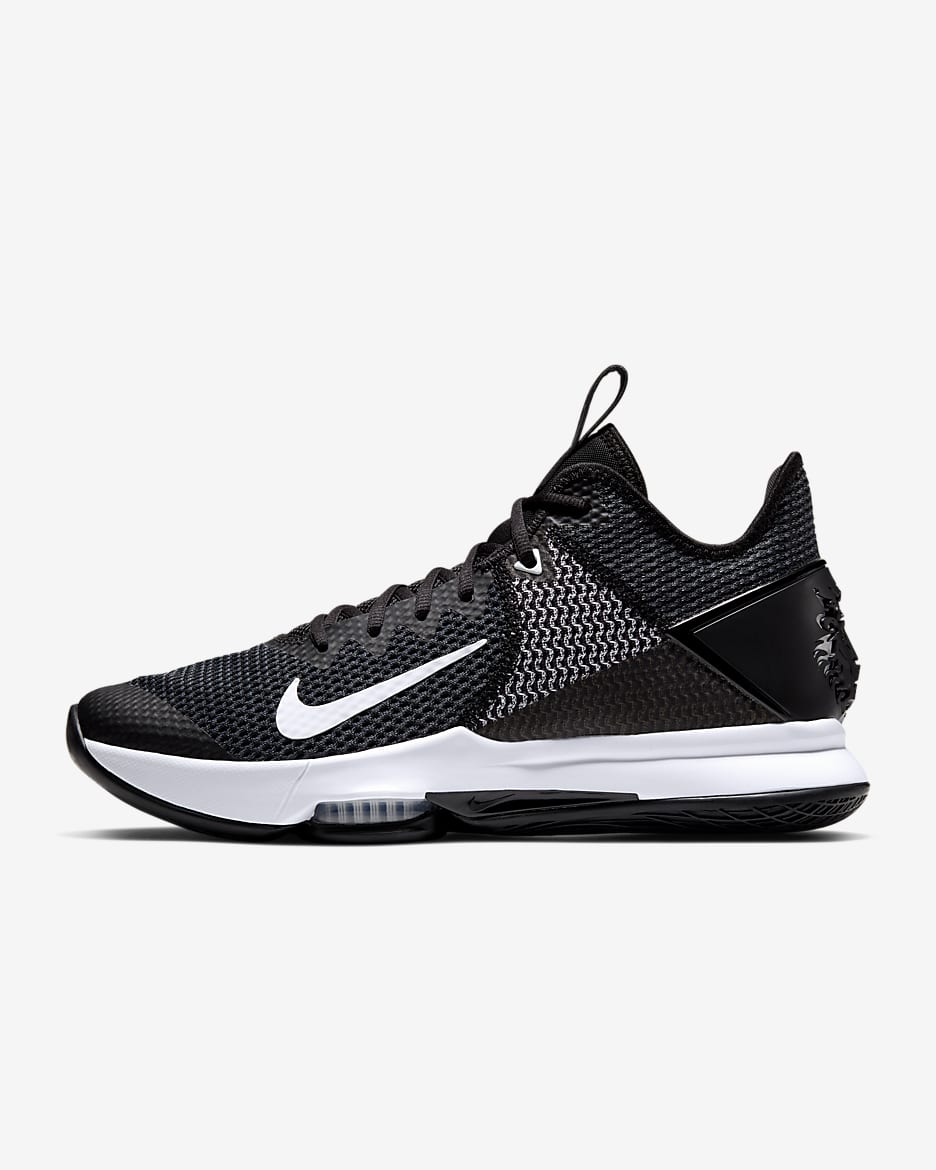 Nike black and white basketball shoes hotsell